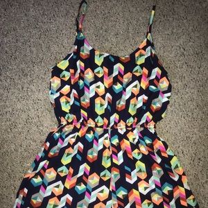 Colorful Geometric Romper